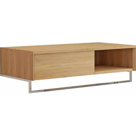 Mobile sotto lavabo sospeso in teak con portasciugamani 105 cm - KUPANG