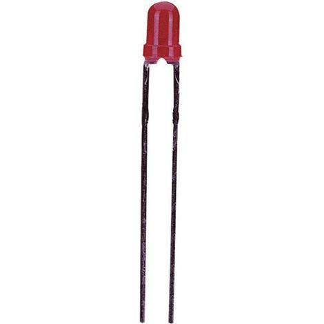Vossloh Schwabe LD 30 3MM ROT LED bedrahtet Rot Rund 3 mm 3 mcd 45 ° 20 mA 2.25 V (1/2)