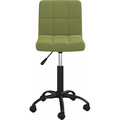 Maison Exclusive - Chaise pivotante de salle à manger Vert clair Velours (1/5)