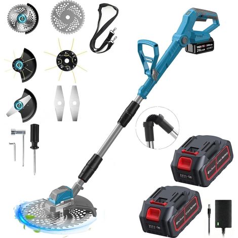 Débroussailleuse sans fil 21 V, moteur brushless, 3 en 1, écran LCD, pliable et télescopique (1/5)