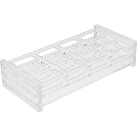 Support à Cuvettes en Acrylique à 12 Places, 20mm pour Laboratoire Rangement Stable, Visibilité Claire, Emplacements Espacés, pour Expériences Physiques et Chimiques, Enseignement (1/5)