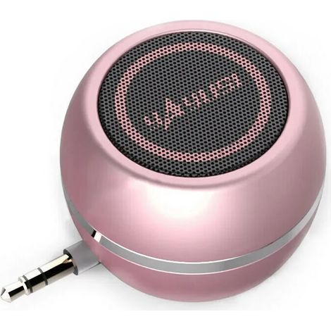 (Or rose) Mini haut-parleur portable 3,5 mm, connexion directe aux téléphones portables, amplification stéréo 3D (1/5)