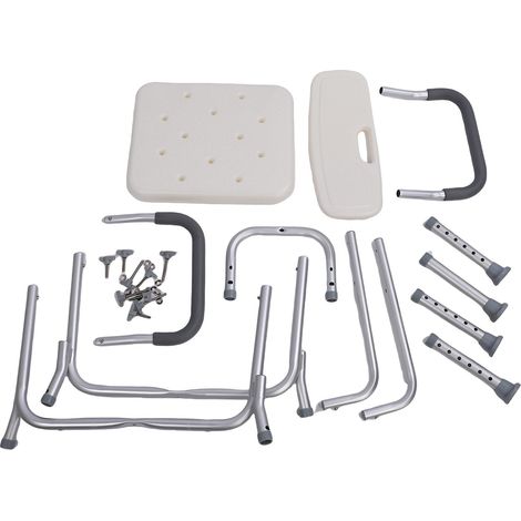 Siège de bain/douche réglable en hauteur pour personnes âgées, tabouret/banc antidérapant (1/5)