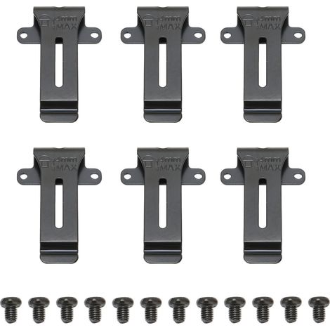 6 pièces Clip Ceinture Radio Kenwood TK 208 308, Support pour Baofeng BF 888S, Accessoire de Fixation Portable (1/5)