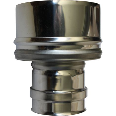 Sivac – Raccord Inox simple paroi double paroi femelle – Diamètre intérieur 80mm – Diamètre extérieur 130mm – Inox 316L et 304B A