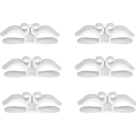 Organizador de cables de cocina, 9,6 x 3 cm, pequeño enrollador de cables multifuncional para electrodomésticos de cocina, blanco, 6 unidades. (1/5)
