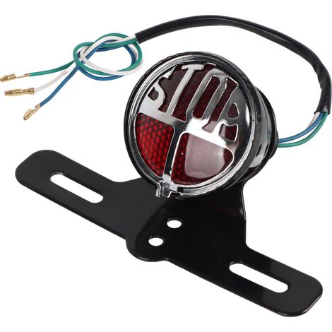 GARRYFIZH Feu stop basse consommation pour moto, style vintage, câblage facile, haute luminosité, longue durée de vie, compatible Suzuki.