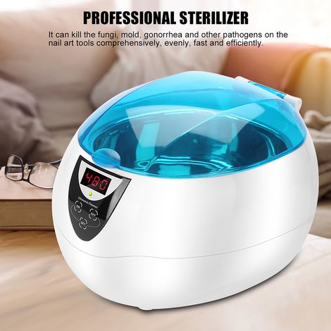 Stérilisateur Ultrasonique Professionnel 750ml pour Outils de Manucure, Bijoux, Lunettes et Montres - Nettoyeur Multifonction (1/5)