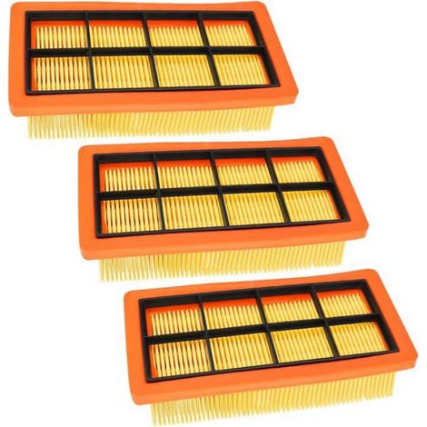 Filtre Pour Aspirateur A Cendres - Compatible Avec Kärcher AD2 AD3 AD4 AD3.200 AD3.000 - Remplace 66.415-953.0 - Lot De 3 (1/5)