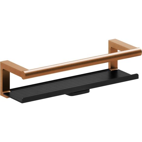 COSMIC Bathroom Shelf, Organizer, Brushed Copper PVD , Architect S+ Collection (1/5)