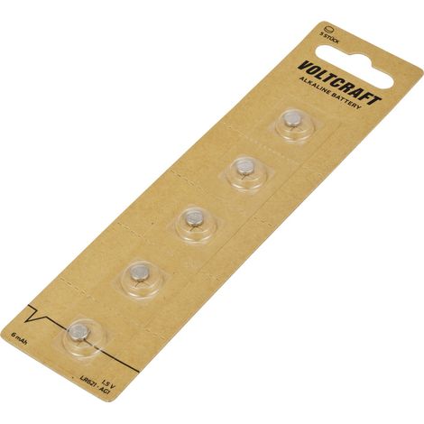 VOLTCRAFT Knopfzelle LR621 1.5 V 5 St. 6 mAh Alkali-Mangan LR621