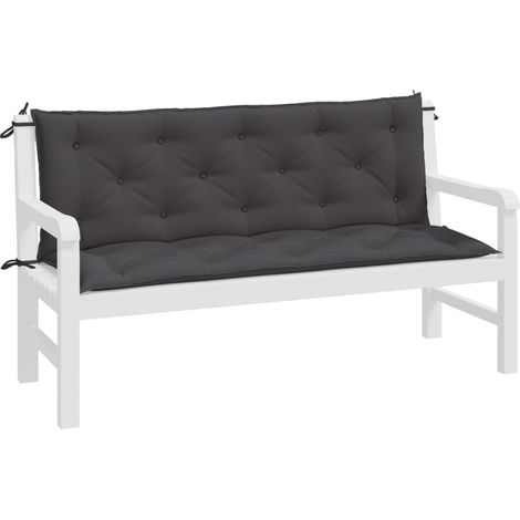 INLIFE Coussin de balancelle Anthracite 150 cm Tissu (1/5)