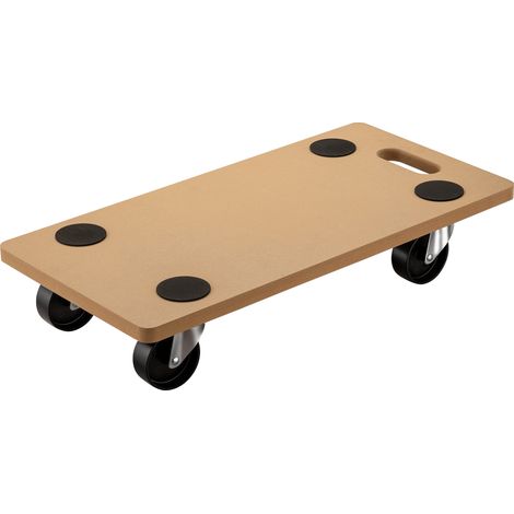 Wiltec Transportroller 250 kg 580x290 mm, viereckig, MDF Möbelroller, Rollbrett mit 4 Lenkrollen, Möbelhund als Umzugshilfe (1/5)