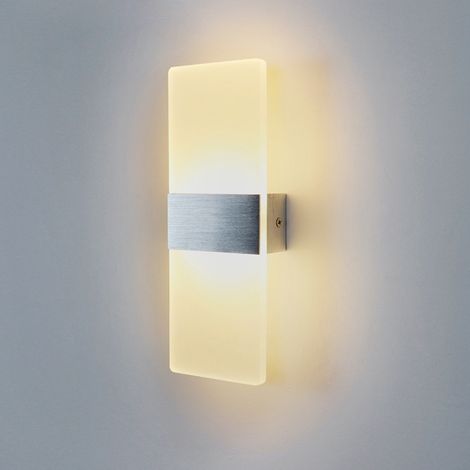 Applique murale LED moderne d'intérieur, 6 watts, lumière blanc chaud (1/5)
