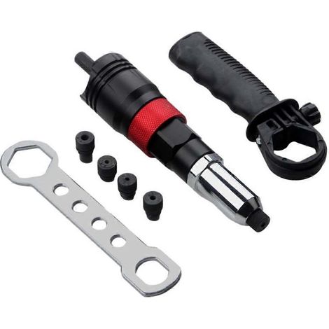 Adaptateurs d'outils à rivets avec poignée amovible, rivets, outil manuel, écrou d'insertion (1/4)
