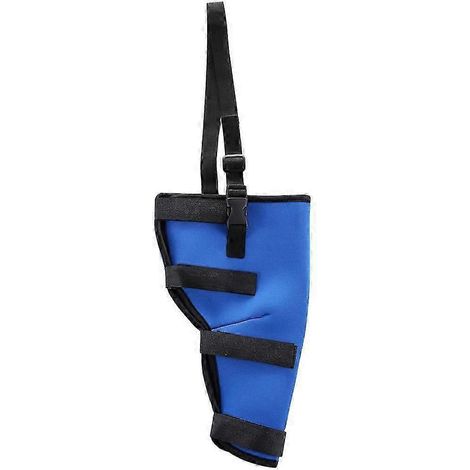 Bandage de soutien pour l'articulation du jarret de la patte arrière du chien, protège la plaie du jarret de la patte arrière du chien-Left Hind Leg-Blue S