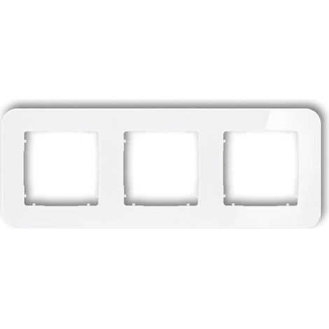 Karlik ICON elegante weiße Rahmen aus glänzendem Glas