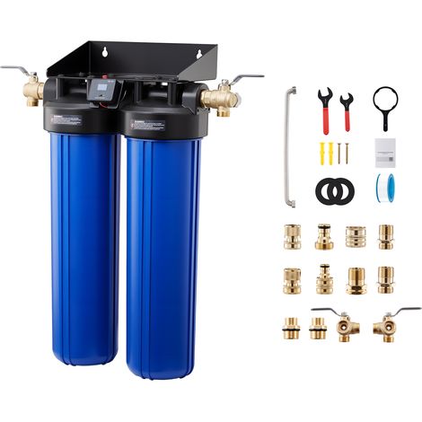 Mophorn Unità di demineralizzazione dell'acqua per risciacquo di veicoli senza aloni, sistema di deionizzazione per la pulizia di camper con valvola deviatrice, tester TDS (1/5)