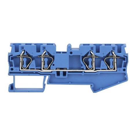 4-poliger Schienenverbinder ST 4 QUATTRO ZUG für DIN-Schiene, blau (1/5)