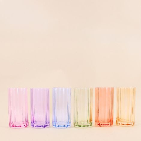 Set de 6 verres colorés à orangeade (1/5)
