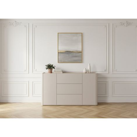 BOBOCHIC - Buffet 2 portes 3 tiroirs 150 cm ANYRA   Beige