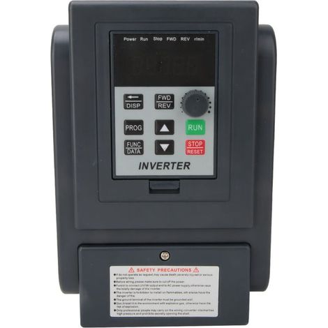 TIVCROXS - Convertisseur de fréquence 2,2 kW, entrée monophasée 220 V, sortie triphasée 380 V, pour moteur électrique (1/4)