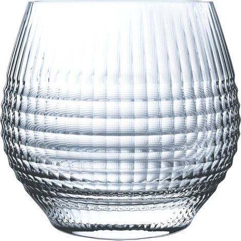 6 verres bas en verre cristal, 38 cl (1/4)