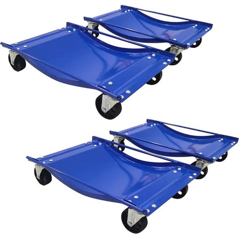 Car Tyre Skate Wheel Dolly x4 (1000LB Heavy Duty Vehicle Positioning Trolley) (1/3)