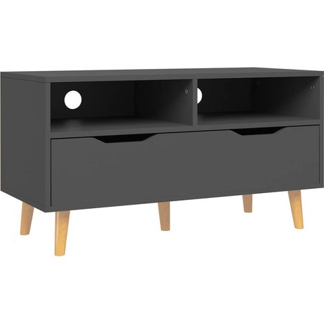Maison Exclusive - TV-Schrank Grau 90x40x48,5 cm Holzwerkstoff