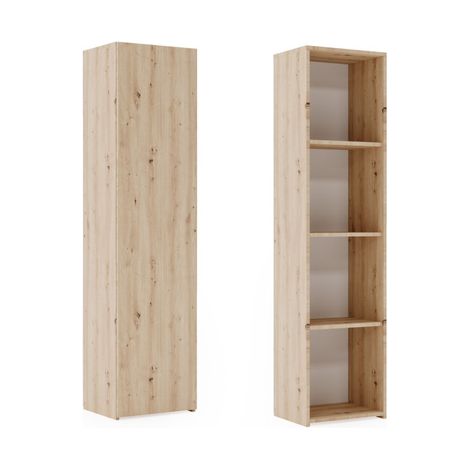 Libreria solida LONI 160x40 cm - colore rovere Artisan