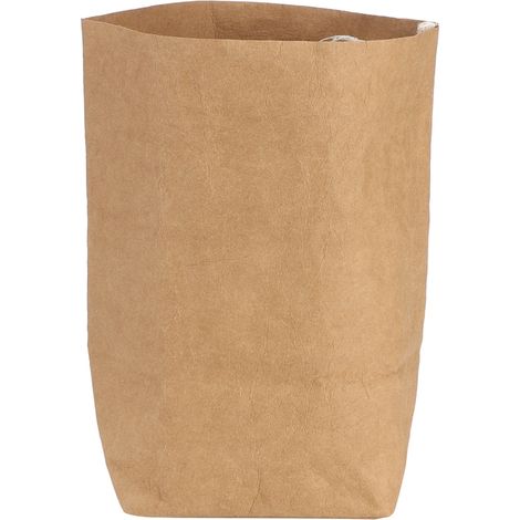 Sac de rangement multifonction lavable en papier kraft recyclable épais, grande capacité (XL) (1/5)