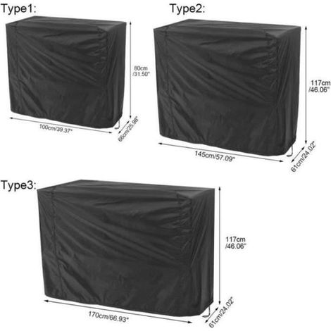 80x66x100cm - Schwarze wasserdichte Abdeckhaube für den Grill, ein Schutzaccessoire.