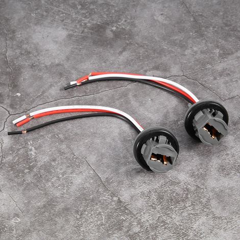 2pcs T20 Plug 7443 Support d'ampoule de voiture Adaptateur de prise Connecteur de lumière de frein à LED (1/5)