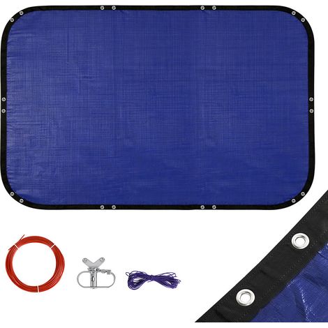 TolleTour Copertura piscina rettangolare 210×304 cm per piscina tubolare 3×2 m, con occhielli
