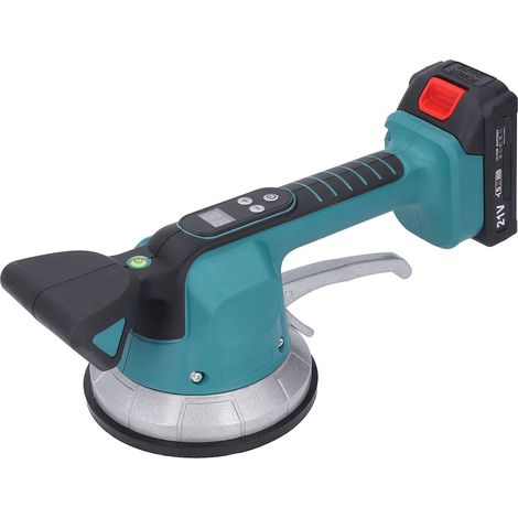 Niveleuse électrique pour carreaux, équipée de ventouses de 145 mm, réglage à 10 vitesses, écran numérique LCD, niveleuse vibrante sans fil pour carreaux (1/5)