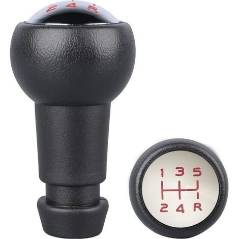 Pomello del cambio a 5 marce per 106 107 205 206 207 301 306 307 308 406 407 605 807 2008 3008 5008 C2 C3 C4 B6 B9 (Rosso) (1/4)