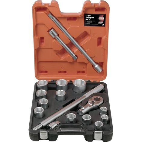 Bahco SLX17 Socket Set 17 Piece 3/4in Drive