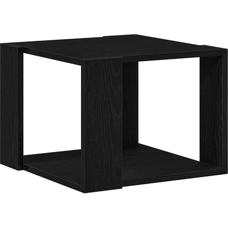 Maison Exclusive - Couchtisch Schwarz Eichen-Optik 40 x 40 x 30 c