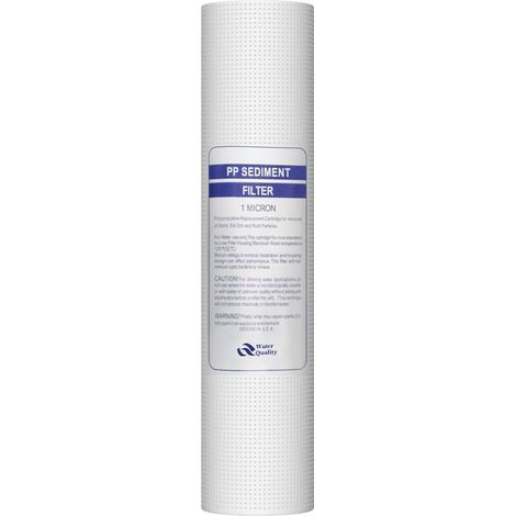 Filtre de remplacement 10 pouces cartouche filtrante de remplacement filtre purificateur d'eau pour toute la maison 5 microns coton PP (1/5)