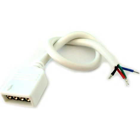 2 PZ Connettori Femmina Con 4 Buchi Per Striscia Bobina Led RGB (1/3)