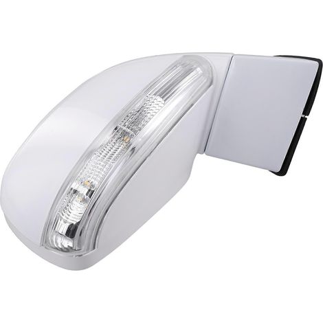 Rechter weißer, beheizbarer Außenspiegel mit 6 Pins und LED-Beleuchtung für Chevrolet Captiva 2008-2017, Teilenummer 96818102
