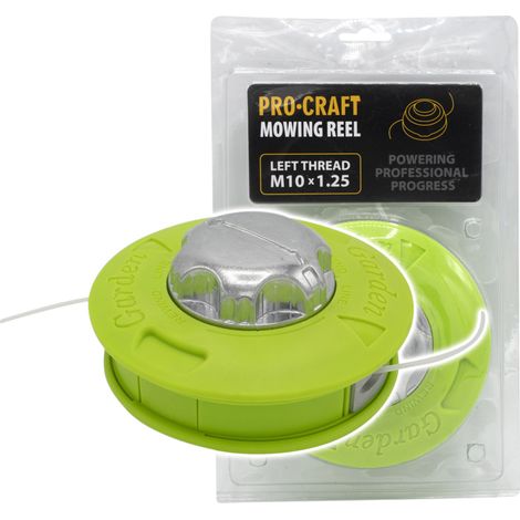 Testina per filo Procraft MR-6 Garden Green con base in alluminio 2,4 mm x 2,5 m M10 x 1,25 (1/4)