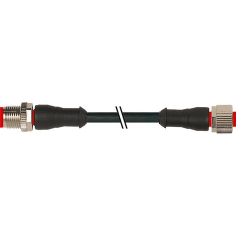 Connecteur industriel pré-câblé RS PRO 5 conducteurs , M12 Mâle vers M12 droit Mâle, 5m ( Prix pour 1 )