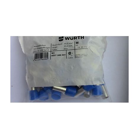 25 EMBOUTS de CABLAGE 50 mm¨‚â§ WURTH EMBOUT