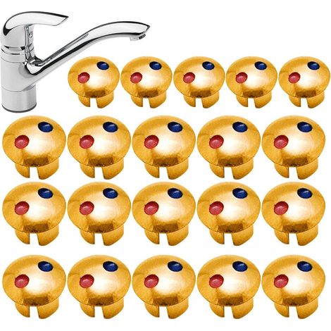Boutons de robinet d'eau chaude et froide (1/5)