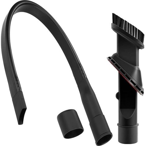 Suceur Plat Flexible pour Aspirateur, 62.5cm Long et Flexible, Avec Raccord 32/35 mm, Embout Nettoyage Sous Les Meubles Et Les Sièges De Voiture (1/3)