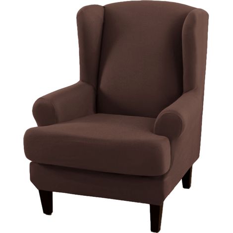 Housse de chaise Universelle Ander Online Modèle Tiger Banc Couverture Intégrale Style Rétro Américain Couleur Café (1/4)