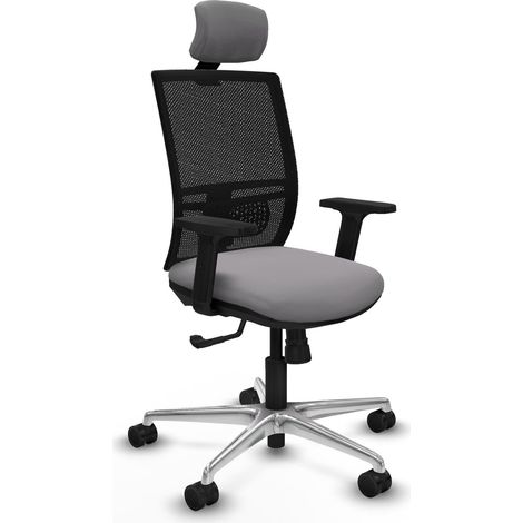 Silla de oficina piqueras y crespo Yunquera negro ruedas nylon (1/2)