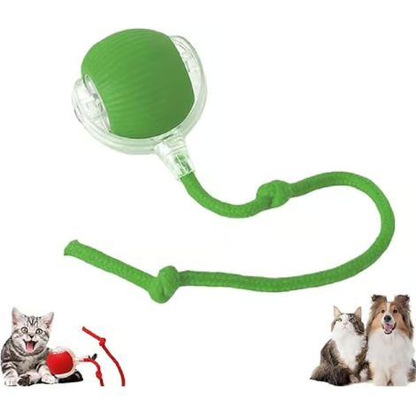 2026 Jouet balle intelligente pour chat Balle roulante automatique Jouet électrique pour chat Auto-contrôle Interactif Chat Chien Green (1/5)