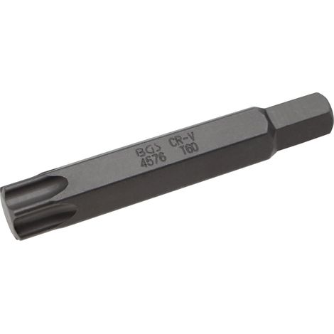 BGS  Longitud  broca  75  mm  perfil  T  (para  Torx)  T60  -  4576  con  accionamiento  hexagonal  exterior  de  10  mm